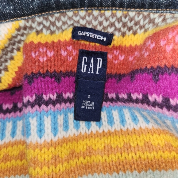 Women's Gap Jean Jacket With Lambs' Wool Lining Size Small - Picture 6 of 7